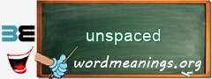 WordMeaning blackboard for unspaced